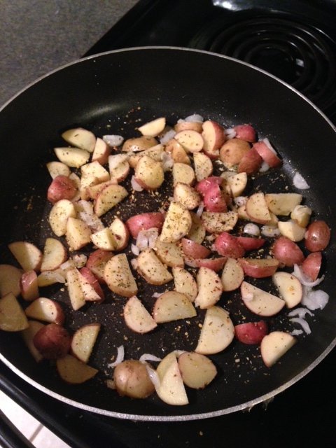 potatoes and onions