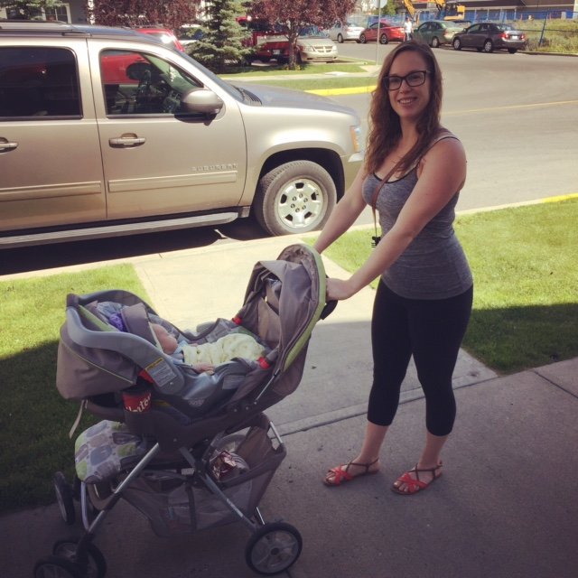 First real postpartum walk